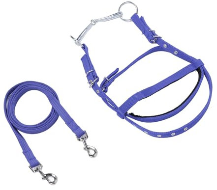 Yechiry Seil-Bungees, Verstellbarer Pferdezaumzügel, Reitausrüstung, Pferdeseitenzügel, Pferdetrense, Springzaum, Kopfstück, Reitzügel (Klein)