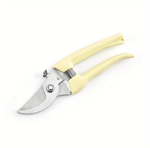 Professional Secateurs Premium Titanium Bypass Pruning Shears, Hand Pruners, Garden Clip, Hedge Shears (White)