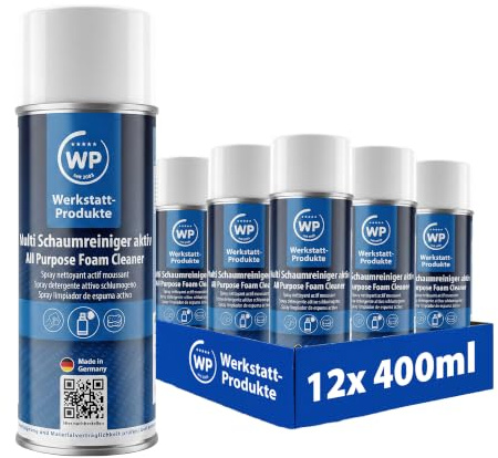 12x Allzweck Schaumreiniger 400ml für Textil, Kunststoff, Glas, Oberflächen