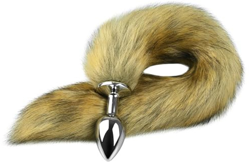 SXOVO Fuchsschwanz Analplug# für Frauen Butt Plug Anal Toys BDSM Fox Tail Plug für Sklavin Fetisch Cosplay Erotisches Sex Spielzeug für die Paare (M)
