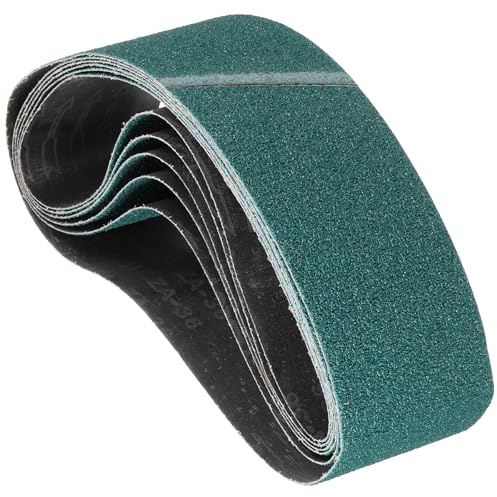 Kozelo 9 Pack Banda de Lijado, 6 X 48 Pulgadas 36/100/120 Granos Lija Abrasiva de Zirconia Adecuada para Lijadora de Banda Rectificadora de Metal Trabajo en Madera