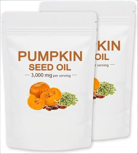 Pumpkin Seed Oil Capsules， For Hair Growth，Skin Elasticity,,2PCS