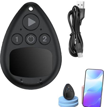 Telefon automatisk klickare – Trådlös för mobiltelefoner, tyst fjärrkontrollsenhet, skärmskydd, kompakt gadget, enkel verktyg, funktionsfjärrkontroll, skyddande tillbehör, pålitlig byggnad