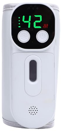 Jelquix Scaldabiberon Portatile a Riscaldamento Rapido, Ricarica Rapida da 18 W con Controllo della Temperatura, Blocco del Riscaldamento Uniforme a 360 °C Nella Nutrizione, Ideale per