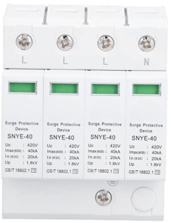 Jxngery Protezione da sovratensione con alimentatore di segnale remoto Protezione da fulmini per elettrodomestici 420V
