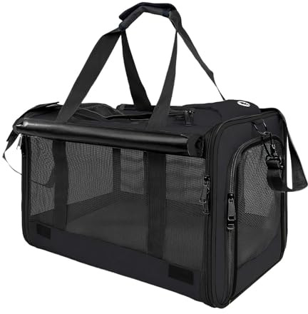 -Tragetasche Transportbox für Katzen bis 9 kg, atmungsaktive Reisetasche