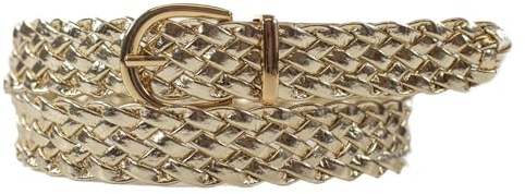 SCAMODA Flechtgürtel Damen elastisch verstellbar – Gürtel aus Lederimitat – 3 cm breit – Geflochtener Damengürtel in vielen Farben – Casual & elegant kombinierbar