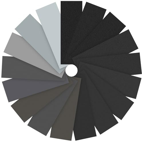 21 Pcs Wet and Dry Sandpaper Sheets 60 to 10000 Grit Assorted Sandpaper | for Automotive Polishing Wood Furniture Finishing Metal and Glass 9 x 3.6 Inch Waterproof Silicon Carbide Paper