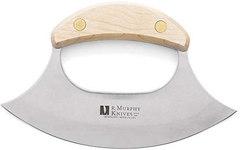 R Murphy Ulu Mincing Chopping Cutting Knife Professional Commercial-grade with Edge Protector