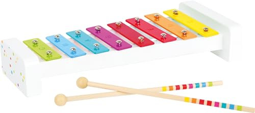 small foot Xylophone Sound aus Holz, buntes Musikinstrument für Kinder, mit Notenblättern, ab 18 Monaten, 11117