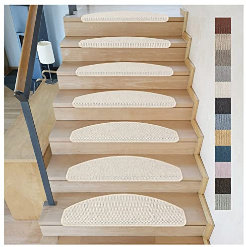 Kettelservice-Metzker Stufenmatten Göteborg Halbrund I in verschiedenen Setvarianten I 65x24x4cm I Hellbeige 15 Stück