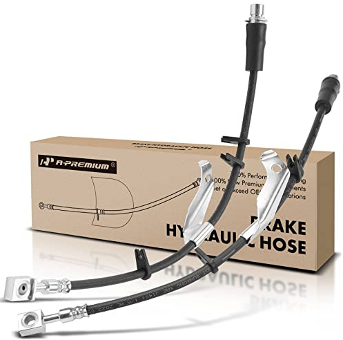 A-Premium Front Driver and Passenger Brake Hydraulic Hose Compatible with Chevy and GMC Models - Equinox/Terrain 2010-2016(Pack of 2)
