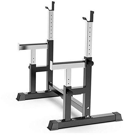 Bankdrücken-Rack, Fitnessgeräte, Hantelständer mit Hanteln, zusammenklappbar, Kniebeugenständer, Ständer mit Gewichten, Klimmzugstange, Trainingsgeräte für Zuhause, Fitnessstudio, Langhantel-Klimmzug