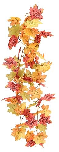 MAGICLULU Künstliches Ahornblatt Wanddekor Aus Rattan Herbstliche Dekoration Für Innen Und Außenbereiche Für Garten Wohnzimmer Und Festlichkeiten Wie Thanksgiving