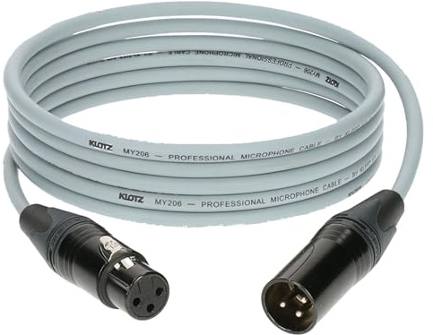 Klotz M1FM6N1500 Mikrofonkabel grau 15 m - Mikrofonkabel