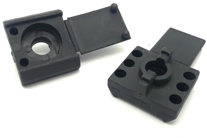 U-Schreibe Klemm Element Klemmelement Pfosten Zaunpfosten Befestigung Doppelstabmattenzaun Zaun Halterung Klemme aus Kunststoff in Anthrazit 50x