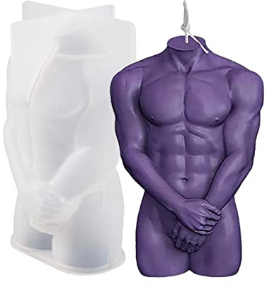 - Moule en Silicone pour Le Corps - Moule en Silicone pour Femme Sexy pour Bougie corporelle - Moules à Chocolat - Corps féminin - Forme Courbe