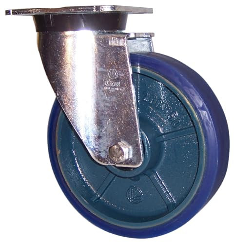 LAG Drehlager Lenkrolle, Rad ø 150mm, 450kg, Ges H. 190mm, Rad B. 40mm, 110 x 135mm, Platte, Polyurethan-Material