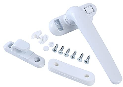 PoignéE De FenêTre Verrouillable Poignée de fenêtre universelle, serrure de fenêtre à battants, poignée de roue, quincaillerie noire, fournitures de meubles, poignées de porte et de fenêtre PoignéEs D