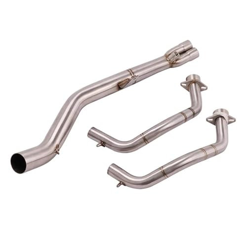 QIBBEI Motorrad-Auspuffanlagen, Edelstahl-Vorderrohrschalldämpfer Für CBR500 CB500X CB500F CBR500R 2013–2022(Type G)