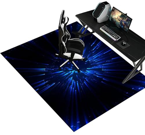 Schreibtischstuhl Unterlage - Bodenschutzmatte Bürostuhlunterlage Gaming Teppich- Bürostuhl Matte - Bodenschutz Bürostuhl Teppichschoner für Parkett Laminat Hartböden Teppichboden 120 x 160 cm