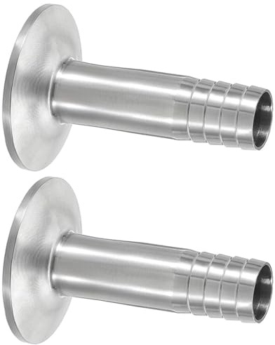 Schlauchklemmen-Adapter, 19 mm, Außen-Sanitärschlauch, Rohrverschraubung, Edelstahl-Schnellspanner-Schlauchverbinder, Schlauchadapter für Sanitärschlauch, 2 Stück