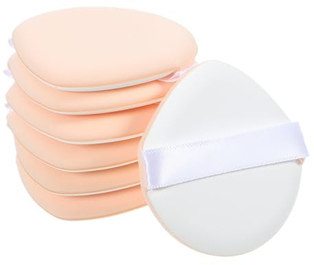 Veemoon 7pcs Beauty Powder Sponges Makeup Sponges for Women Quick Makeup with Grip Power Hydrophilic Polyurethane Material Suitable for Dry and Wet Application