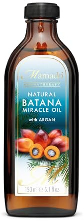 Mamado Aromatherapy Natural Batana Miracle Oil with Argan, Hair and Body Oil, 150 ml, Glass Bottle