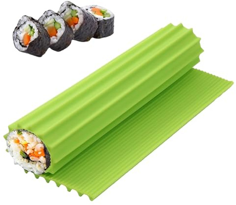 GXAHSOL Silikon Sushi Matte, Premium Sushi Roll Mat, RWiederverwendbar ollmatte für Anfänger und Kinder für Party, Picknick und Reisen