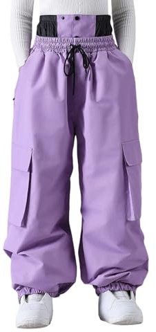 Pantalones de Esquí para Hombre Invierno A Prueba de Viento Pantalón Softshell Pantalones de Snowboard Cálidos Impermeables para Deportes Al Aire Libre