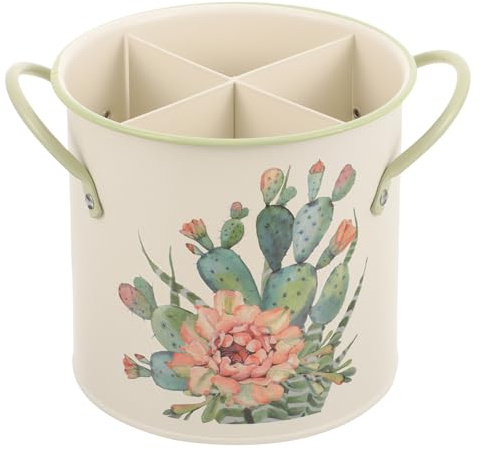 MAGICLULU Soporte para Palillos de Secado Diseño Vintage, Contenedor Porta Utensilios de Cocina Decorativo, Organizador de Cubiertos Resistente y Reutilizable para Hogar y Restaurante