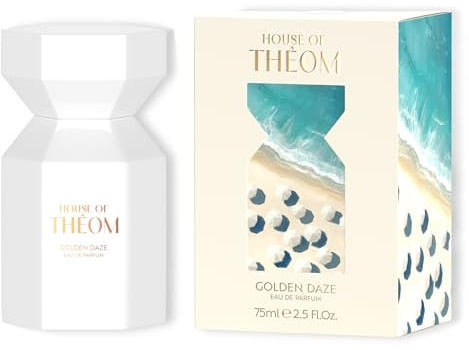 House of Thêom Golden Daze Eau de Parfum 75 ml, profumo da donna fresco con bergamotto e ylang-ylang, profumo estivo floreale, profumo leggero da donna, lunga durata