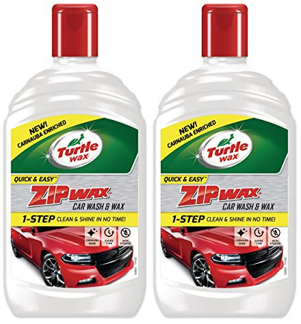 Turtle Wax 2 x Zip Wax Car Wash & Wax Shampoo 1 Litre