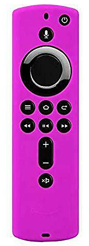 Schutzhülle aus Silikon für Fernbedienung für Amazon Fire TV 4K Alexa (violett)