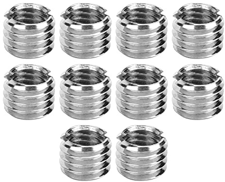 10 Stück Gewindeeinsätze Hardware-Befestigungselement Innen M6 * 1,0 Außen M8 * 1,25 Länge 6 MM Männlich Weiblich Reduziermutter Edelstahl Hardware Reparaturwerkzeug