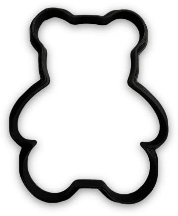 Teddy Bear Cookie Cutter with Easy to Push Design, for Baby Showers, Work Events, and Birthday Celebrations (4 inch)