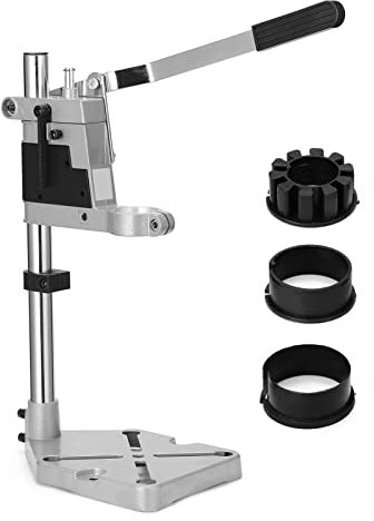 Supporto per trapano a colonna regolabile, Banco da Lavoro Universale per Trapano, Supporto per Trapano Elettrico con Morsetto per Uso Domestico o in Negozio con Base