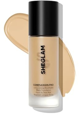 SHEGLAM Full Coverage Foundation Makeup Long Lasting Waterproof Matte Dewy Liquid Foundation - Golden