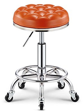 SIGOLY Hocker auf Rädern Schönheitshocker Vintage Friseurstuhl Barber Master Hocker Drehstuhl Friseursalon Massage Friseurstuhl Nagelhocker (Color : C) Marriage