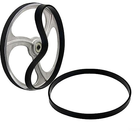 Lot de 2 bandes de scie à ruban en caoutchouc pour le travail du bois - 22,9 cm