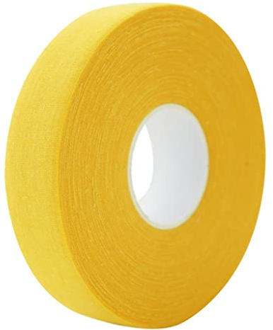 Aymzbd Hockey Tape Griffband Field Ice Cloth Tape Gelb, Gelb, 25m