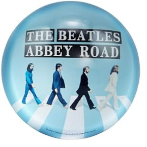 Half Moon Bay Abbey Road PWBTS01 - Fermacarte multicolore da scrivania in vetro, 6,9 x 3,2 cm, motivo: The Beatles