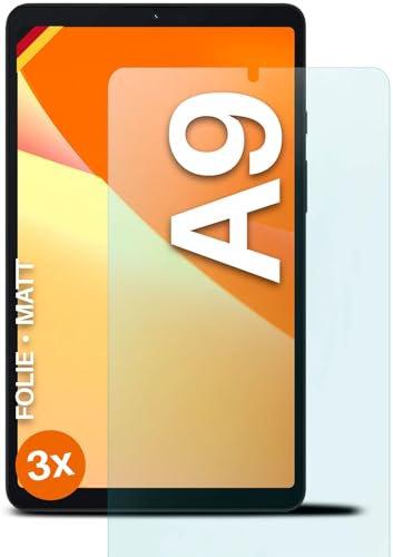 moex® FlexProtect Schutzfolie matt kompatibel mit Samsung Galaxy Tab A9 Folie gegen Reflexionen, Anti Reflex Displayschutz, matte Displayfolie, robust und Kratzfest – 3 Stück