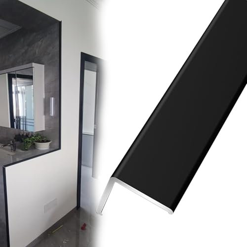 kantenschutz wand Selbstklebender Kantenschutz Für Fensterbänke, Eckenschutz Für Trockenbauwände, Wandschutz, Wandeckenschutz Für Fliesen/Arbeitsplatten – Mehrere Größen Erhältlich(Black,160cm(63in))