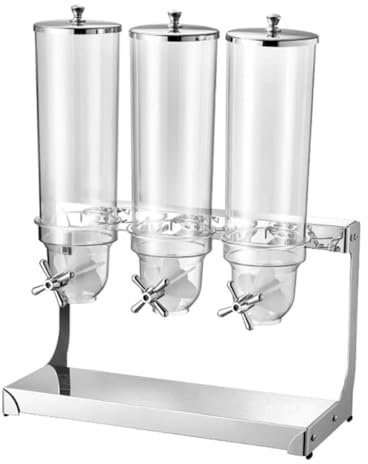 IUokLU Cereal Dispenser Countertop Dry Food Holder Candy Dispenser Machine for Home/Office Desk - Snacks Grains Cheerios Dry Powder Container4L/8L/12L Cereal，Clear-12L