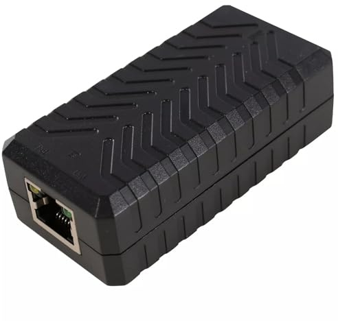 1 Port 100Mbps PoE Extender, Extender IEEE802.3af 1 in 1 Out Netzteil für PoE Kamera/PoE Gerät