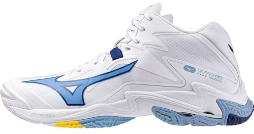 Mizuno Wave Lightning Z8 Mid V1GA240597, Unisex Volleyball Shoes, White, 44,5 EU