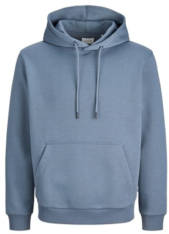 JACK & JONES Jjebradley Sweat Hood Noos | Recyceltes Material, Baumwolle | Regulär geschnitten Fit | Kapuze | unifarben | wärmend | Ohne Verschluss | casual-Style