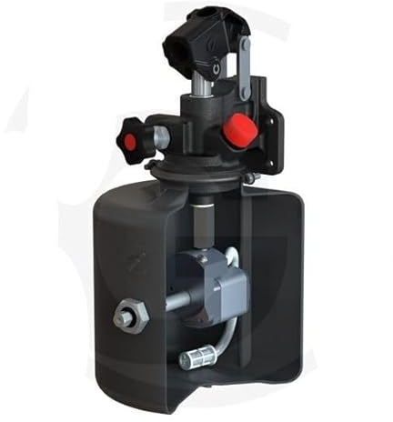 Lukona Chapel FLEXePUMP – Hydraulik-Pumpe mit Akkuschrauber oder Handbetrieb bedienbar | bis 180 bar | für Kipper Anhänger | 5,5 L Tankvolumen (Chapel FLEXePUMP)