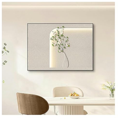 Cuadro decorativo de la caja de distribución, panel de instrumentos eléctrico panel ornamental abatible, para la decoración de la pared de la habitación del hogar (E-l push-pull, 45x35cm/17.7x13.8in)